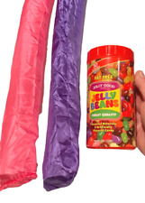 Deluxe JUMBO 2 CLOTH SNAKE JELLY BEAN CAN Spring Gag Joke Prank Flying Pops Out picture