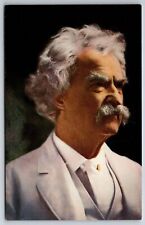 Famous~Painting of Mark Twain Samuel Langhorne Clemens~Vintage Postcard picture
