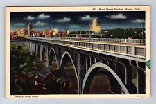 Akron OH-Ohio, Main Street Viaduct, Antique, Vintage Postcard picture