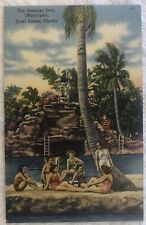 Coral Gables, FL-Florida, The Venetian Pool Vintage Souvenir Postcard, 1947 picture