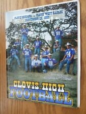 Vintage Clovis Ca High Vs Clovis West Football Team Game Program 1995 picture