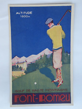 Vintage Art Deco Golf 1920-30 Postcard picture