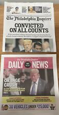 Philadelphia Inquirer & DAILY NEWS Donald Trump Convicted 5/31/2024 LOT OF 2 New picture