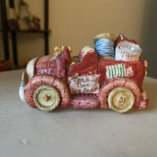 Enesco Stich-n-Time Truck By Mary Rhyner 1993 Vintage Figurine picture