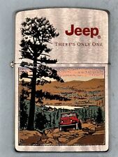 Vintage 1997 Jeep There’s Only One Chrome Zippo Lighter NEW picture