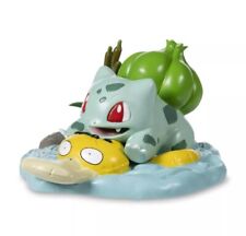 Pokemon Center Exclusive Relaxing River Bulbasaur Figurine / Figure Brand New picture