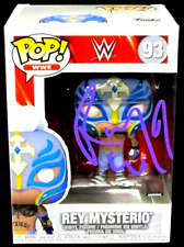REY MYSTERIO WWE WRESTLING #93 SIGNED AUTOGRAPHED FUNKO POP-PROS COA picture