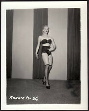 IRVING KLAW VINTAGE ORIGINAL 4x5 STRIPPER FETISH MODEL RONNIE MARSHALL 1950'S 36 picture