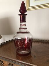 Antique Persian Hand Paited Bottle. 11” Tall picture