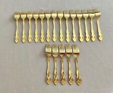 19 Pcs CGS Abbey Collection Demitasse Fork Forged 18/10 Stainless Gold Finish picture