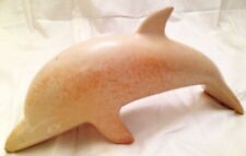 VINTAGE HAND CARVED KENYAN SOAPSTONE DOLPHIN LARGE 1360g 25cm picture