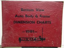 1981 Car Body Frame Dimension Chart Collision Repair GM Chevy Ford Mopar Foreign picture