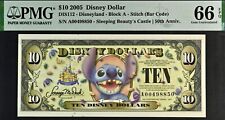 2005 $10 Disney Dollar Stitch  50th Anniversary PMG GEM 66 EPQ UNCIRCULATED picture