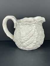 Fitz & Floyd Cabbage Leaf Pitcher In White 1.5 Quart 7x8” picture