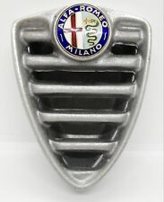 Alfa Romeo Logo Emblem Ashtray Aluminum Vintage Antique Retro Old picture