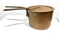 Antique Duparquet Copper Pan Or Pot W/ Lid New York 110 W. 22nd St.  #5 picture