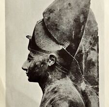 1942 Egypt Thutmose III Statue Historical Print Antique Ephemera 8x5  picture