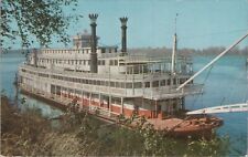 Stern Wheeler Boat on Mississippi River New Orleans LA c1970s Postcard 6435c4 picture