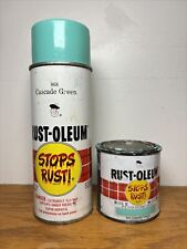 VINTAGE RUST-OLEUM 868 Cascade Green Spray Paint Can 1973 picture