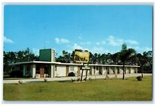 c1950's Mars Motel & Restaurant Cottages Ground Lake Wales Florida FL Postcard picture