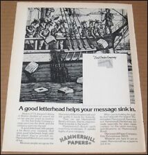 1975 Hammermill Papers Print Ad Advertisement Vintage Boston Tea Party Paper Co picture