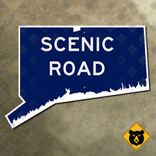Connecticut Scenic Road route marker 2018 highway sign outline cutout 21x15 picture
