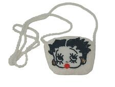 Vintage Betty Boop Beaded Purse Small With Strap Rare picture