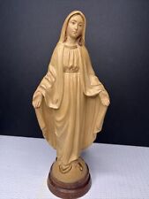 Virgin Mary Crushing The Serpent Statue Figurine Italy 11 1/2 Inches Vintage picture
