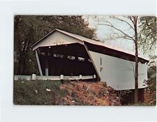 Postcard Gov. Kirker covered bridge in Liberty Township Ohio USA picture
