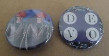 DEVO band (2) pinback button SET badge LOT new wave FREEDOM OF CHOICE synth PUNK picture