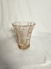 Vintage Pink Depression Glass Vase picture