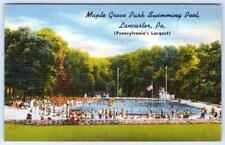 MAPLE GROVE PARK SWIMMING POOL LANCASTER PENNSYLVANIA*PA*LINCOLN HIGHWAY*LINEN picture