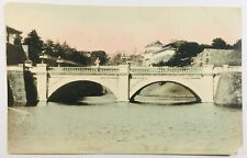 Hand Tinted Nijubashi Bridge Postcard Japan picture