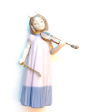 RARE NAO LLADRO Daisa 1987 GIRL PLAYING VIOLIN Hand Made EXC CONDITION picture