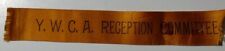c1890 YWCA Young Women's Christian Association Reception Committee Ribbon picture
