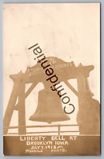 Real Photo 1915 Liberty Bell Historic Train Tour At Brooklyn Iowa IA RP RPPC L23 picture