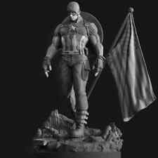 Captain America with Flag  Resin Sculpture Statue Model Kit  Marvel Avengers picture