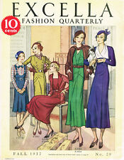 1930s NEW Excella Fall 1932 Quarterly Pattern Catalog 34 pg Ebook Copy on CD picture