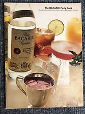 1972 THE BACARDI PARTY BOOK:  Recipes For Drinks Punches Snacks Hor d'oeuvres picture