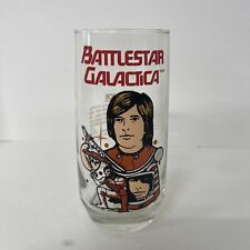 Vintage 70s 1979 Battlestar Galactica Starbuck Drinking Glass Universal Studios picture