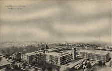 Foxboro MA Company Factory Birdseye c1920s Postcard picture