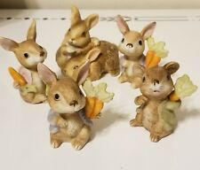Vintage HOMCO 1980s Porcelain Bunny Collection  picture