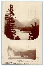 1908 Scenes At Glacier British Columbia Minneapolis MN RPPC Photo Postcard picture