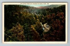 Hot Springs AR-Arkansas, Aerial View The Gorge, Vintage Postcard picture