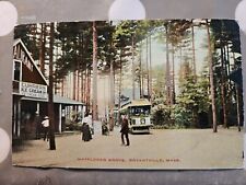 Rare OLD Post Card Bryantville Massachusetts Pembroke MA Trolley Streetcar Tram  picture