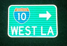 WEST LA, California Interstate 10 route road sign 12