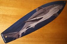 Great White Shark Sea Life Surfboard Sign Surfing Coastal Beach Home Decor NEW picture