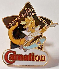 Rose Parade 1990 Carnation 101st TOR Lapel Pin (091623) picture