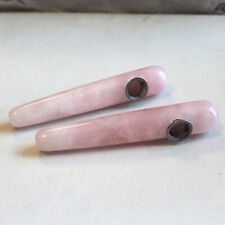 Natural Rock Quartz Crystal Smoking Pipe Obelisk Energy Healing Point Wand Stone picture