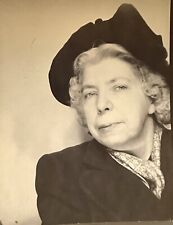 1950’s  VINTAGE Photo Booth  Arcade ~ Older Woman In Hat picture